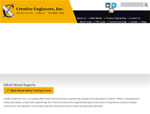 Tablet Screenshot of creativeengineers.com